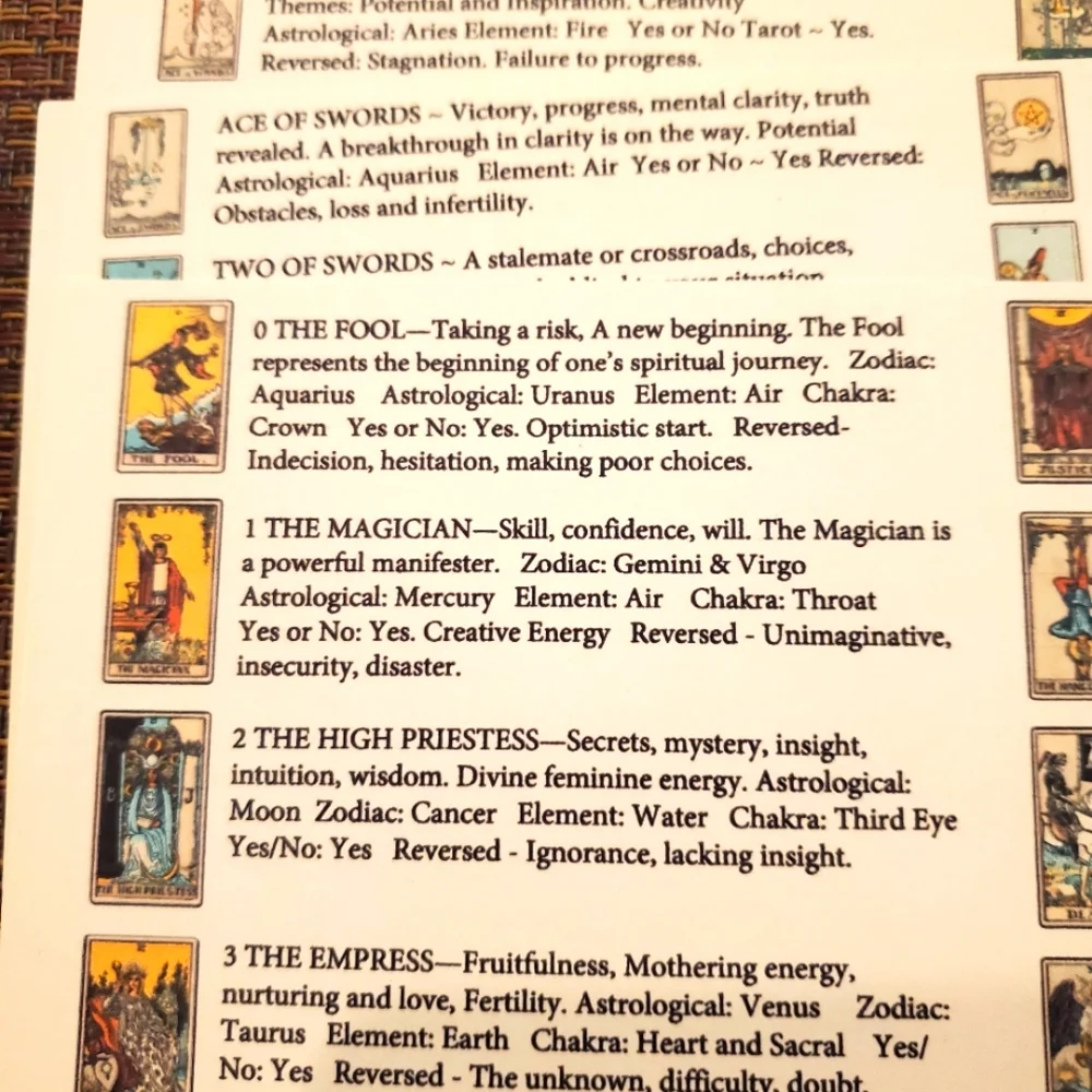 One of a kind Destiny Tarot deck and guide in decoupaged box - Picture 4 of 6